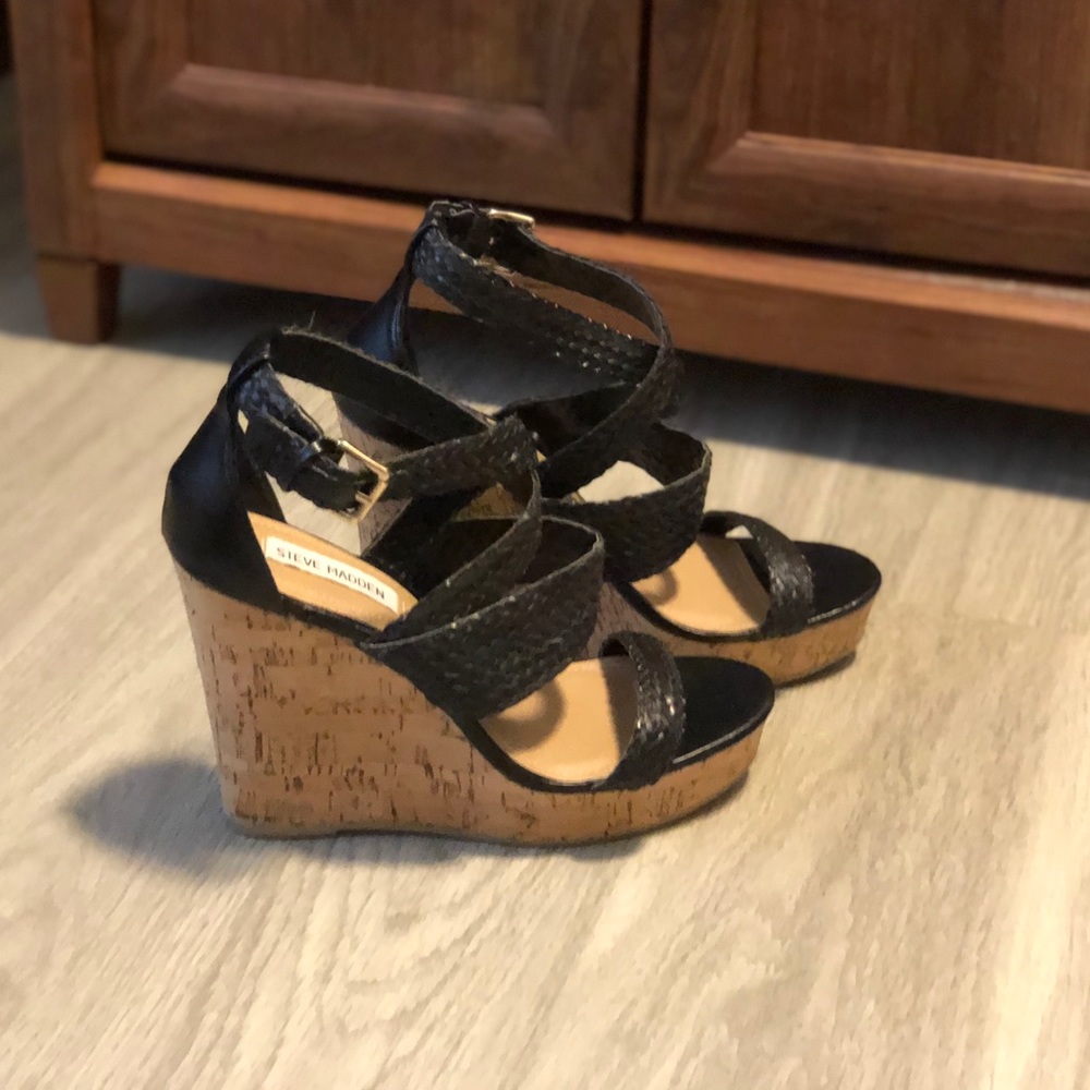 Steve Madden: Cork wedge sandals